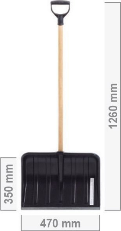Lopatë bore Prosperplast ILT47, 47 cm, e zezë