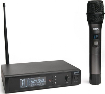 Set mikrofon karaoke pa tel, mikrofon vokal me marrës, i zi