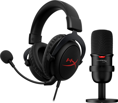 Set gaming HyperX Cloud Core + SoloCast, DTS Headphone:X, USB 3.5mm, i zi