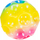 Top lodre Sombo Bouncing Ball, 7cm, shumëngjyrësh, set me 12 copë
