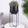 Mbajtëse dekorative për vazo Vilde Flowerpot Flower Stand, metal, 42 cm, e zezë