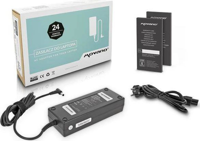 Adapter karikues për laptop Movano ZZ/AS2075D, 150W, 20V 7.7A, i zi