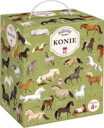 Puzzle Puzzlove CzuCzu Konie, 60 pjesë, për fëmijë 4+