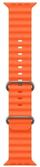 Rrip dore iWear S1 Grooved, silikon i butë 20mm, për Apple Watch 49mm 45mm 44mm 42mm, portokalli