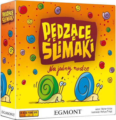 Loja tavoline Egmont Racing Snails, me kërmij druri, nga mosha 6 vjeç