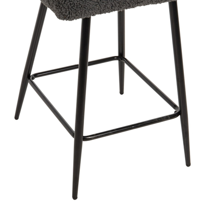 Stol mesatar Strike 50x50x94,5Hcm (HM8592.01), gri/ zezë