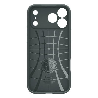 Kapak telefoni Spigen Liquid Air për iPhone 17 Pro Max, antibakterial, Abyss Green
