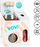 Lodër ndjesore Wow Sensory Bottle Wow Touch Bottle, set me shishe edhe vegla druri, për kalamaj, shumëngjyrëshe