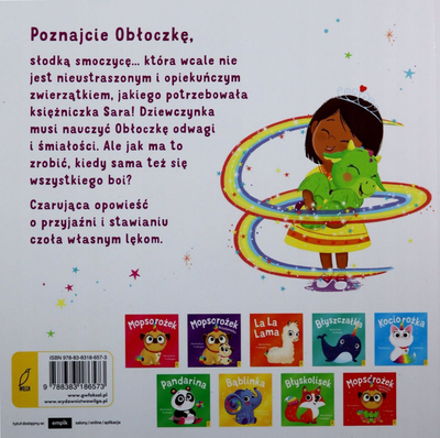 Libër për kalamaj Little Shop with Magical Animals Obłoczka, tregim për princeshë, shoqni edhe guxim