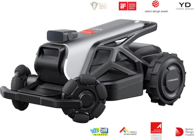 Kositëse bari robotike Airseekers Tron 360, drejtim AI, karikim automatik, argjendtë e zezë