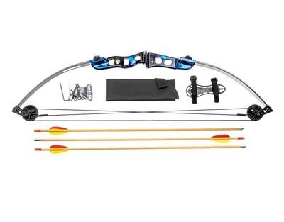 Hark compound Poe Lang EK Firestar, 25 lbs, 28", blu karbon