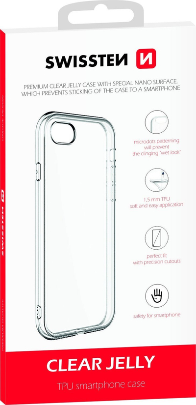 Mbulesë telefoni Swissten Clear Jelly për iPhone 15, silikon TPU, transparente