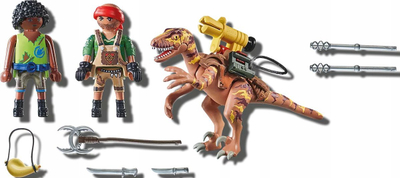Set lodër Playmobil Dino Rise Deinonychus 71264, 20 pjesë, për kalamaj 5 10 vjeç, shumëngjyrësh