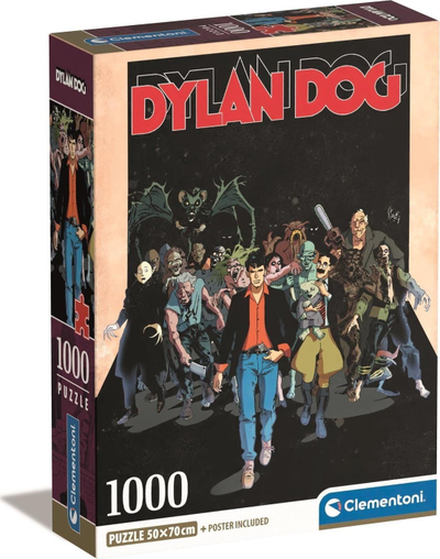 Puzzle Clementoni Dylan Dog, 1000 copa, 70 x 50 cm, shumëngjyrësh