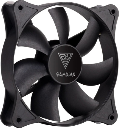 Ftohës procesori Gamdias Boreas E1-410 Mono, ventilator 120mm, ajër i ftohtë, i zi