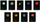 Bllok shënimesh Elisa Planets A4, 60 fletë rrjetë, set me 10 copë, i zi