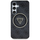 Kapak telefoni Guess IML 4G Glitter Triangle Logo MagSafe për Samsung Galaxy S25+, i zi