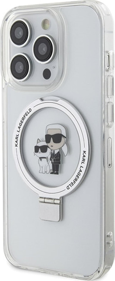 Futrollë Karl Lagerfeld KLHMP13XHMRSKCH për iPhone 13 Pro Max, MagSafe, e bardhë