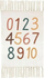 Детски тепих Home and Styling Collection Numbers, 60 x 90 cm, со реси, повеќебоен