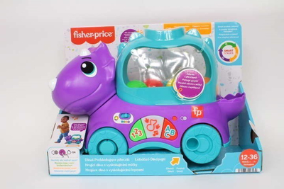 Lodër interaktive Fisher Price Dino, me toptha kërcyes, me drita dhe tinguj, shumëngjyrëshe