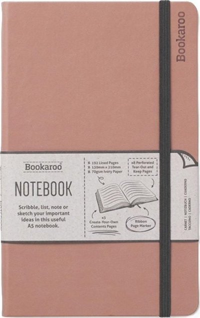 Fletore Bookaroo Notebook A5, journal, blush rozë