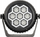 Reflektor skenik LIGHT4ME FRAME PAR IP65, LED RGBW, IP65, i zi