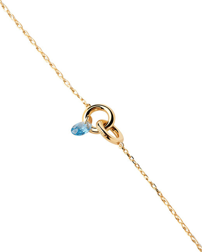 Byzylyk për femra PDPAOLA Blue Lily PU01-774-U, 18cm, i artë/kaltër