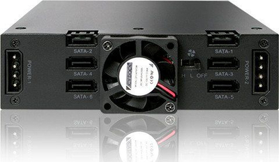 Kabinë disqesh Icy Dock ToughArmor MB996SK-6SB, 6x 2.5" SATA, 5.25"