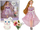 Kukull LeanToys Emily, 30cm, kotele e bardhë, flokë të gjata bionde