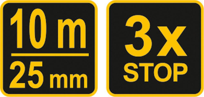 Metër gjepi Vorel 10m 25mm (10129)