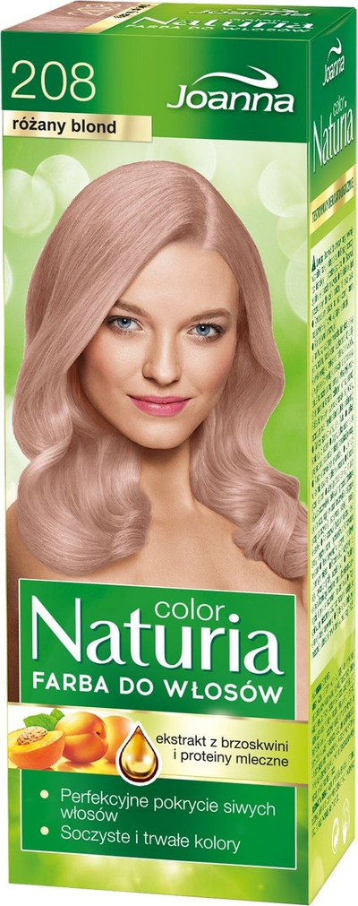 Ngjyrë për flokë Joanna Naturia, nr. 208 Rose Blond