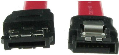 Кабел САТА за хард диск, 0.5m, 6 Gb/s, црвен