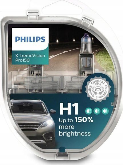 Llambë makine Philips X-tremeVision Pro150 H1, 12V, 55W, e bardhë
