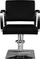 Karrige frizerie Activeshop Hair System HS202, lëkurë ekologjike, lartësi e rregullueshme, e zezë