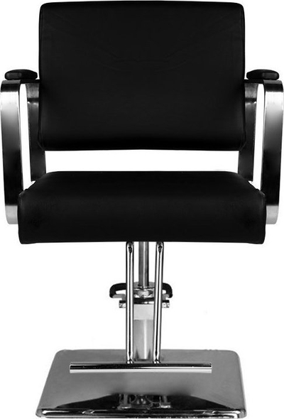 Karrige frizerie Activeshop Hair System HS202, lëkurë ekologjike, lartësi e rregullueshme, e zezë