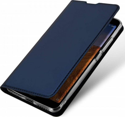 Këllëf telefoni Dux Ducis Skin për Samsung Galaxy A01, flip, lëkurë, blu navy