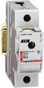 Ndërprerës sigurimi Legrand R301 606600, 1P, 2A D01, i bardhë