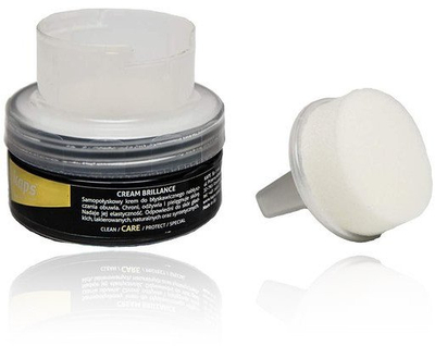 Krem këpucësh Kaps Brillance, sfungjer aplikues, 50 ml, shumëngjyrësh