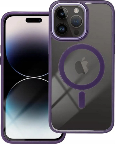 Kuti silikoni Color Edge për iPhone 16 Pro, MagSafe, transparente