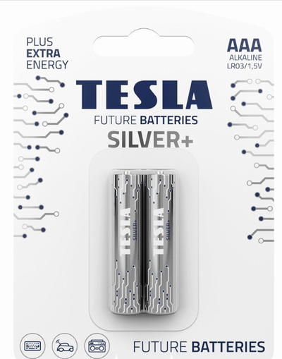 Bateri alkaline Tesla Silver+, AAA, paketim 240 copa