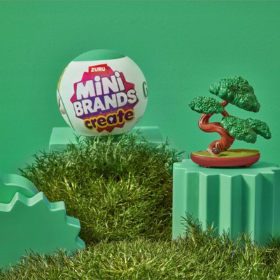 Lodër kapsullë Zuru Mini Brands Create Garden, mini bimë për montim, mbi 18 modele, shumëngjyrëshe