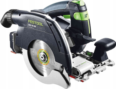 Sharrë rrethore me bateri Festool HKC 55 EB, 18V, teh 160mm, gri e zezë