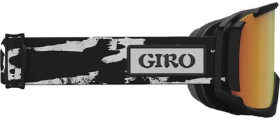 Syze dëbore Giro Revolt 2024, lente Vivid Ember, kornizë bardh e zi