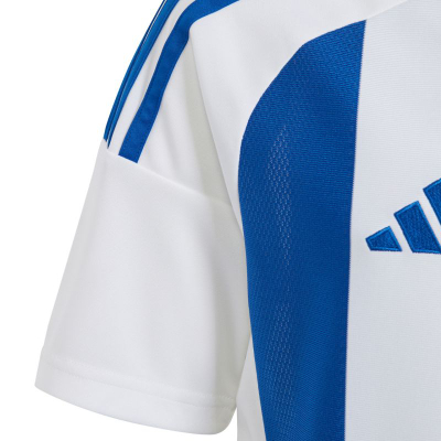Спортска блуза adidas Striped 24 Jr IW2134, за деца, AEROREADY, сина и бела