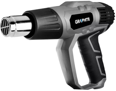 Pistoletë termike Graphite 59G526, 2000W, me aksesorë, gri