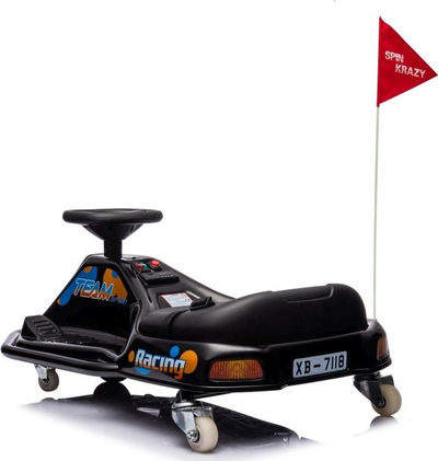 Makinë elektrike për kalamaj Racing Drifter, motor 180W, bateri 24V, e zezë