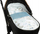 Set për karrocë bebe Sensillo Velvet, jastëk dekorativ, batanije me mbushje, blu