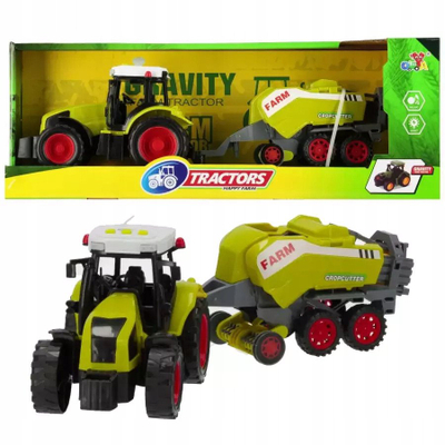 Lodër traktor MEGA CREATIVE My Ranch 571599, me rimorkio, 19cm, jeshile
