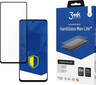 Xham mbrojtës 3MK HardGlass Max Lite për Realme 11 5G, 0.3mm, kornizë e zezë