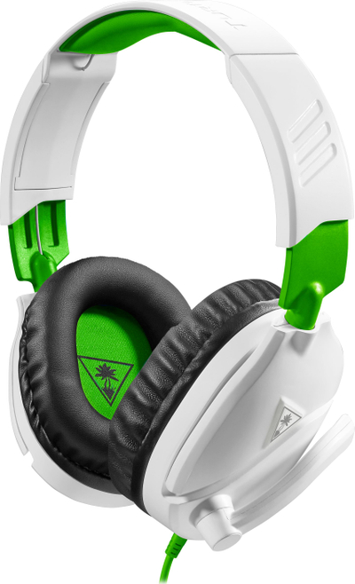 Слушалки за гејминг Turtle Beach Recon 70, 40 mm, со микрофон, бели зелени
